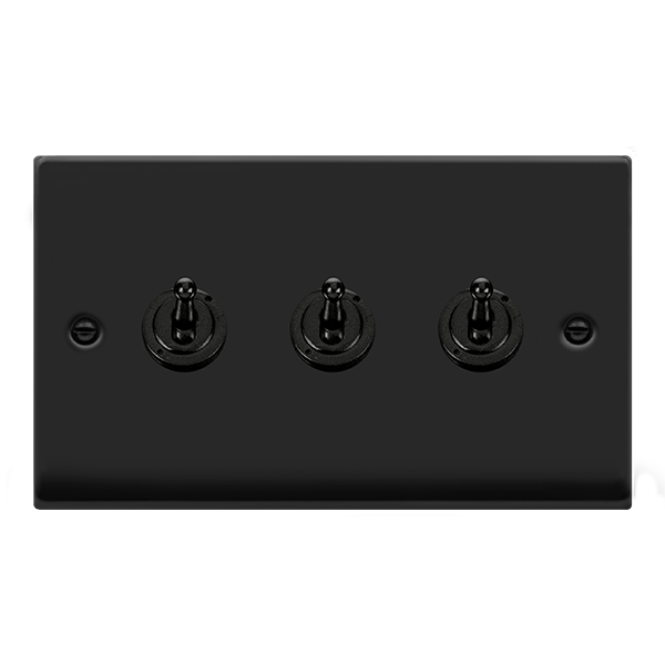 Click Deco 10AX 3 Gang 2 Way Toggle Switch VPxx423