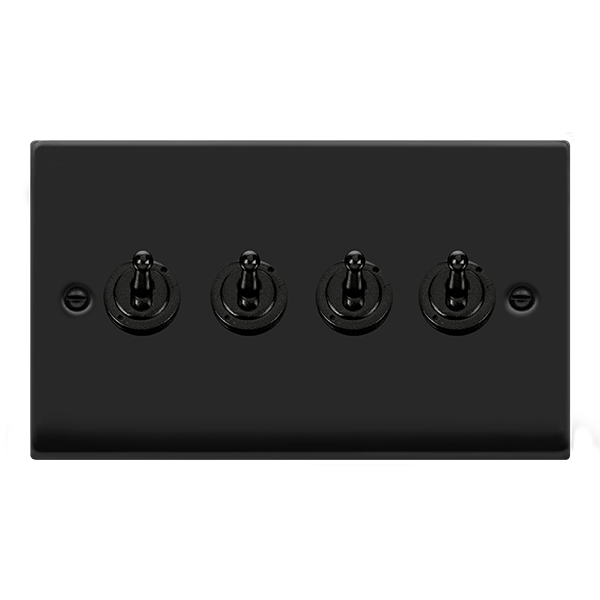 Click Deco 10AX 4 Gang 2 Way Toggle Switch VPxx424