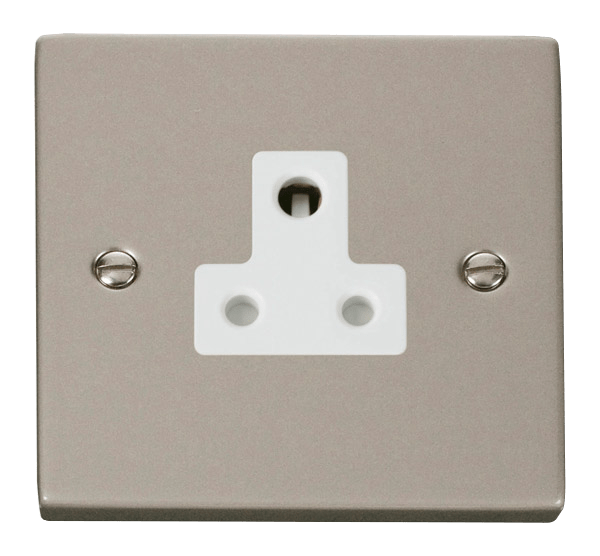 Click Deco 5A Round Pin Socket White Inserts VPxx038WH