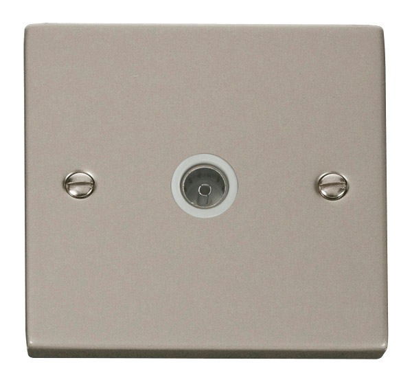 Click Deco Single Coaxial Outlet White Inserts VPxx065WH