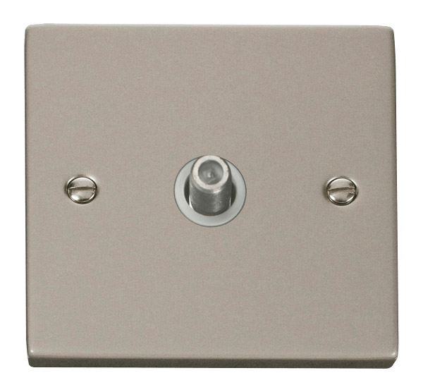 Click Deco Single Satellite Outlet White Inserts VPxx156WH