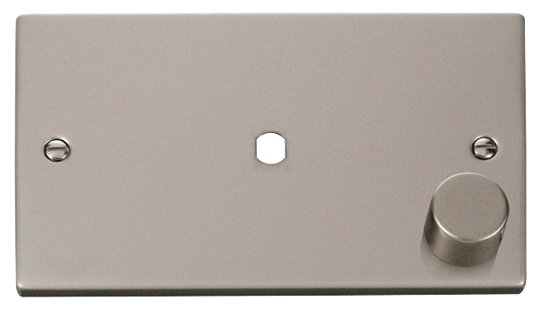 Click Deco 1 Gang Unfurnished Dimmer Double Plate & Knob VPxx185