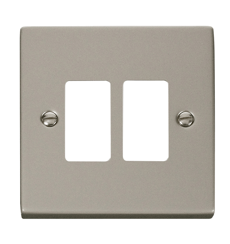 Click Deco Grid Pro 2 Gang Frontplate VPxx20402