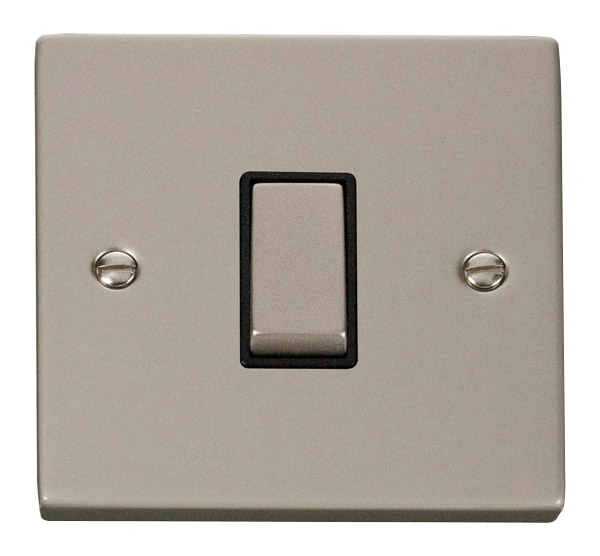 Click Deco 10AX 1 Gang Intermediate Switch Black Inserts VPxx425BK