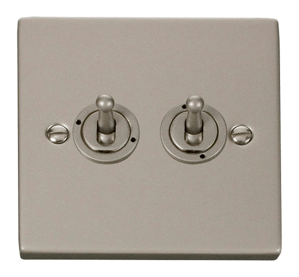 Click Deco 10AX 2 Gang 2 Way Toggle Switch VPxx422