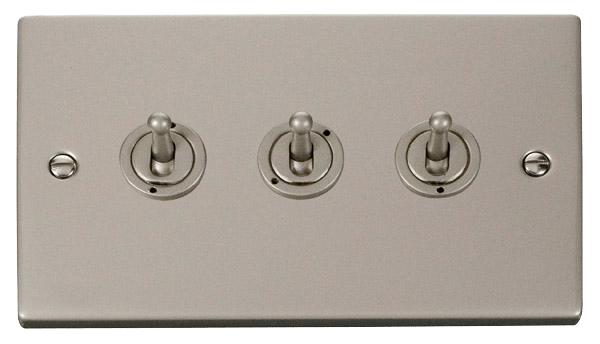 Click Deco 10AX 3 Gang 2 Way Toggle Switch VPxx423