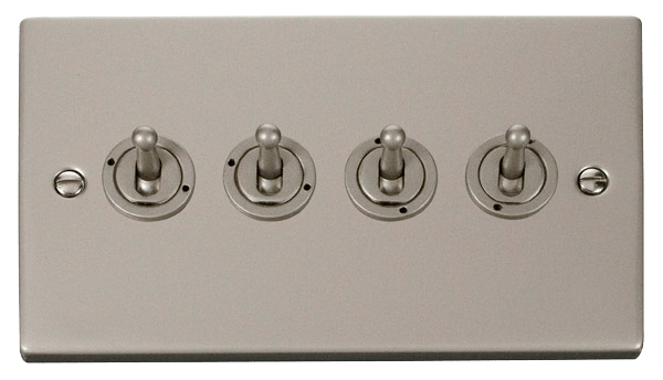 Click Deco 10AX 4 Gang 2 Way Toggle Switch VPxx424