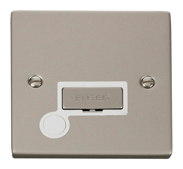 Click Deco 13A Fused Spur Connection Unit with Flex Outlet White Inserts VPxx550WH
