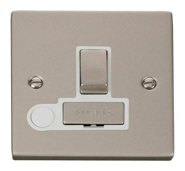 Click Deco 13A Switched Fused Spur Connection Unit with Flex Outlet White Inserts VPxx551WH
