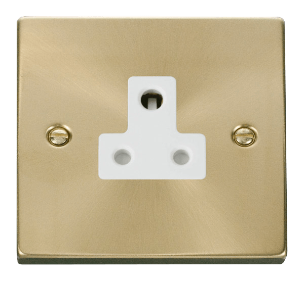 Click Deco 5A Round Pin Socket White Inserts VPxx038WH