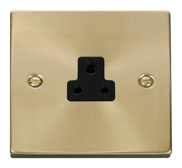 Click Deco 2A Round Pin Socket Black Inserts VPxx039BK