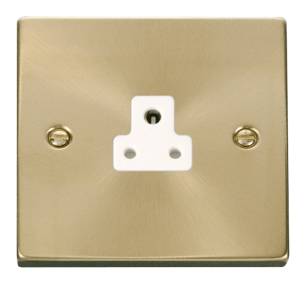 Click Deco 2A Round Pin Socket White Inserts VPxx039WH