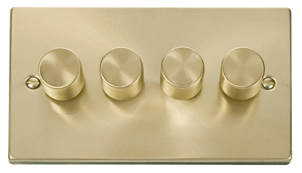 Click Deco 4 Gang 2 Way 100W LED Dimmer Switch VPxx164
