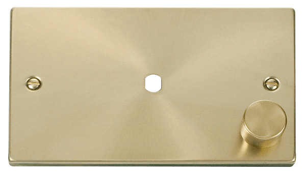 Click Deco 1 Gang Unfurnished Dimmer Double Plate & Knob VPxx185