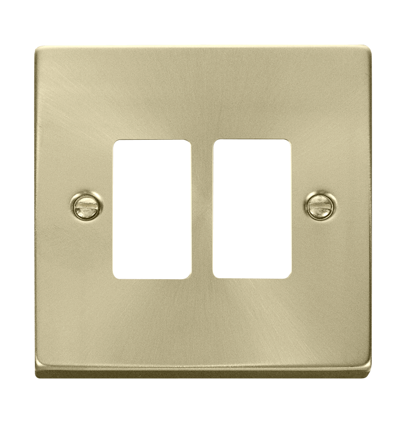 Click Deco Grid Pro 2 Gang Frontplate VPxx20402