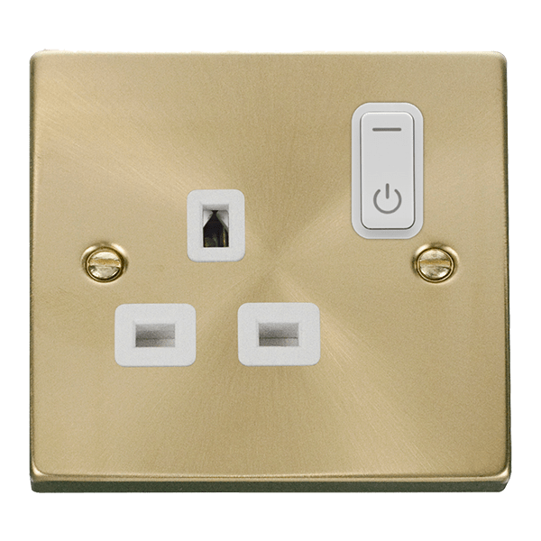 Click Smart Plus Deco 13A 1 Gang Zigbee Switched Socket White Inserts VPxx30535WH