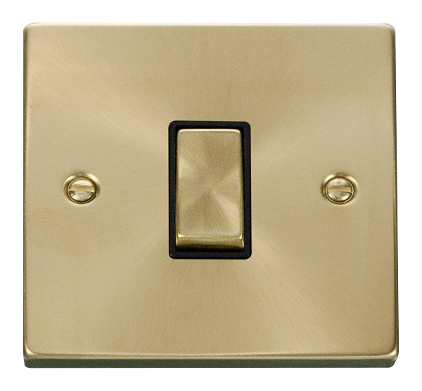 Click Deco 10AX 1 Gang Intermediate Switch Black Inserts VPxx425BK