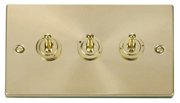 Click Deco 10AX 3 Gang 2 Way Toggle Switch VPxx423