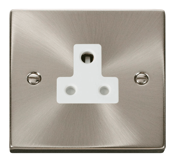 Click Deco 5A Round Pin Socket White Inserts VPxx038WH