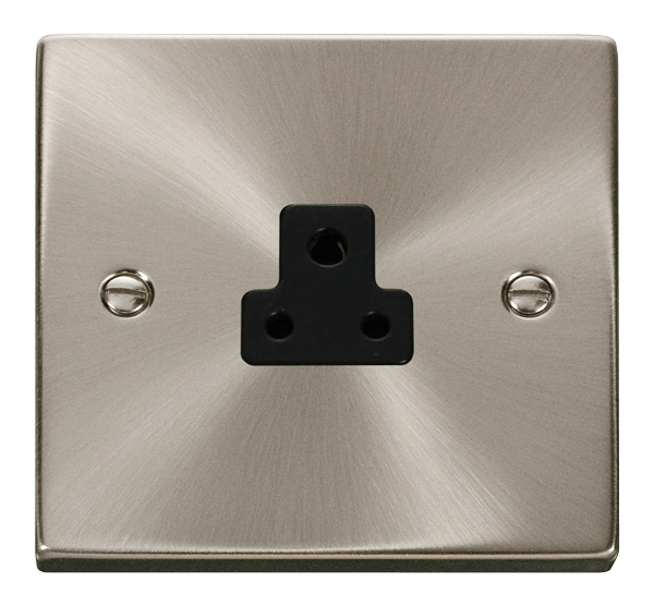 Click Deco 2A Round Pin Socket Black Inserts VPxx039BK