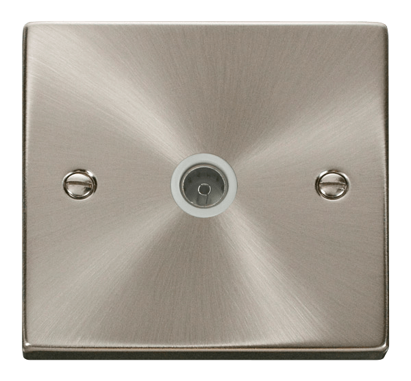 Click Deco Single Coaxial Outlet White Inserts VPxx065WH