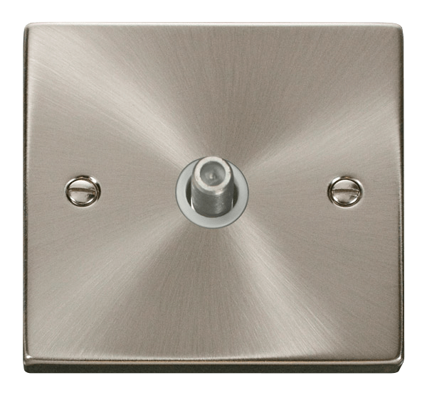 Click Deco Single Satellite Outlet White Inserts VPxx156WH