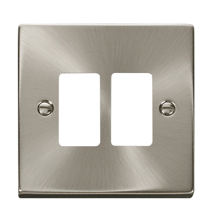 Click Deco Grid Pro 2 Gang Frontplate VPxx20402