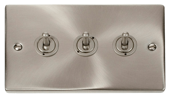 Click Deco 10AX 3 Gang 2 Way Toggle Switch VPxx423