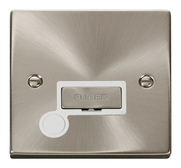 Click Deco 13A Fused Spur Connection Unit with Flex Outlet White Inserts VPxx550WH
