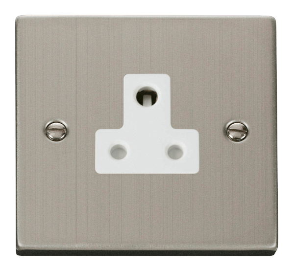 Click Deco 5A Round Pin Socket White Inserts VPxx038WH