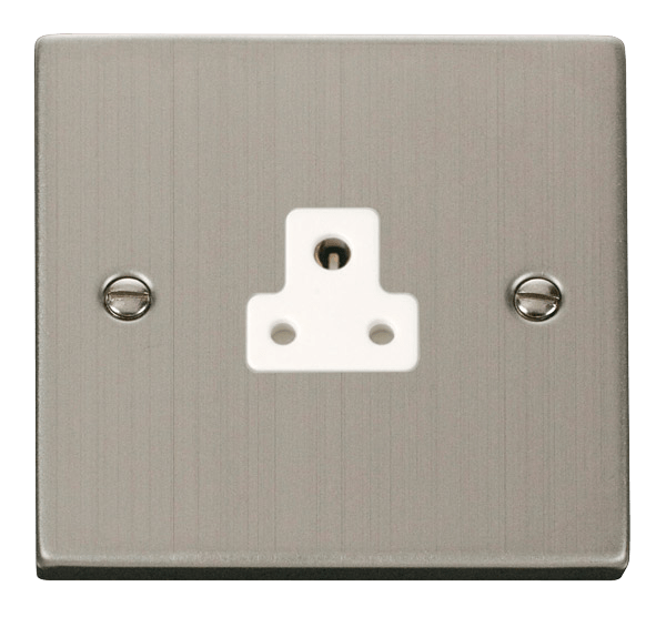 Click Deco 2A Round Pin Socket White Inserts VPxx039WH