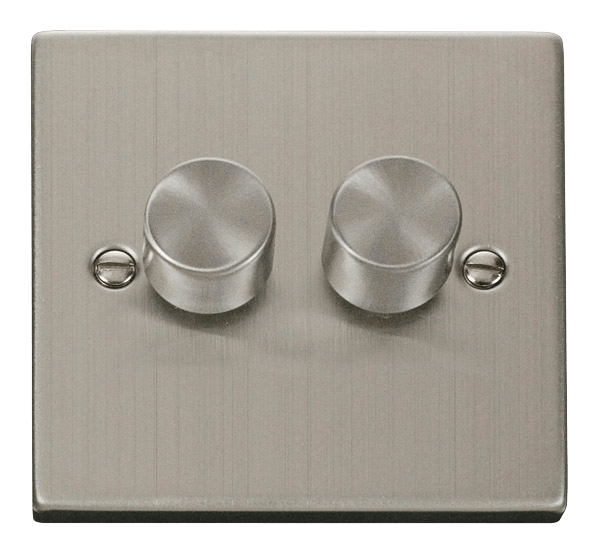 Click Deco 2 Gang 2 Way 100W LED Dimmer Switch VPxx162