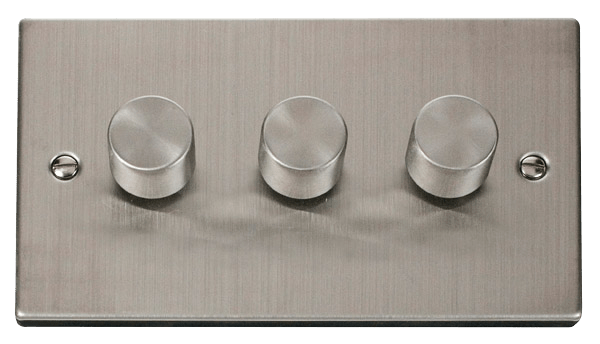 Click Deco 3 Gang 2 Way 100W LED Dimmer Switch VPxx163