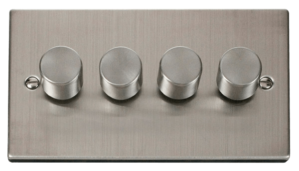Click Deco 4 Gang 2 Way 100W LED Dimmer Switch VPxx164