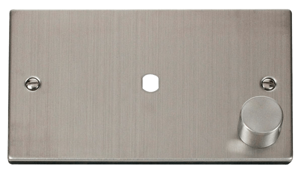 Click Deco 1 Gang Unfurnished Dimmer Double Plate & Knob VPxx185