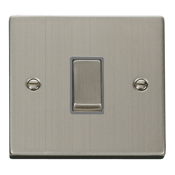 Click Deco 10AX 1 Gang 2 Way Switch Grey Inserts VPxx411GY