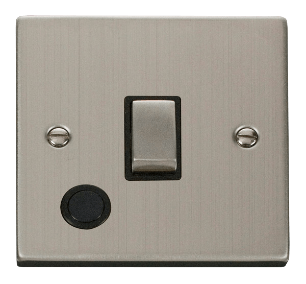 Click Deco 20A DP Switch with Flex Outlet Black Inserts VPxx522BK