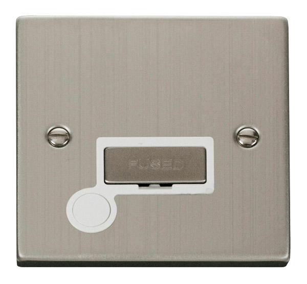 Click Deco 13A Fused Spur Connection Unit with Flex Outlet White Inserts VPxx550WH