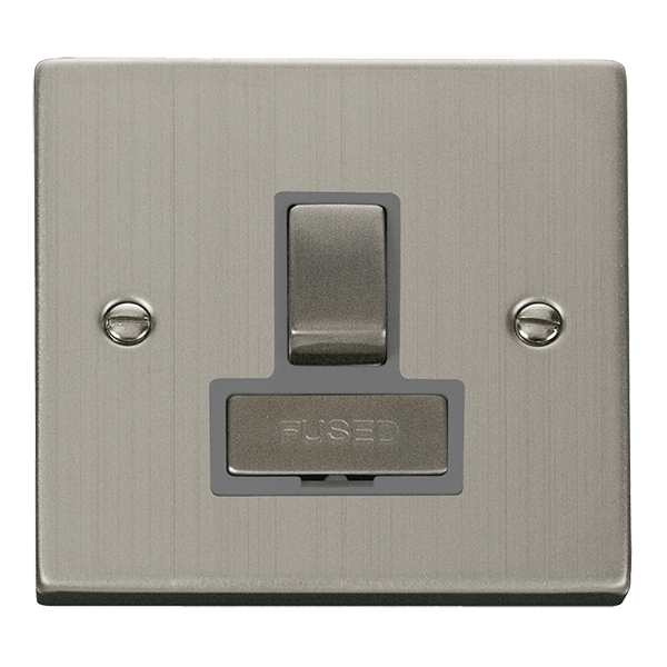 Click Deco 13A Switched Fused Spur Connection Unit Grey Inserts VPxx751GY