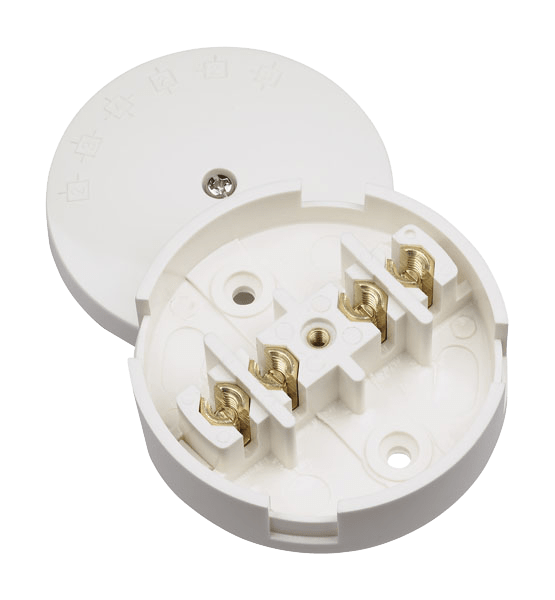 Click Essentials 20A 4 Terminal Selective Entry Junction Box White WA071