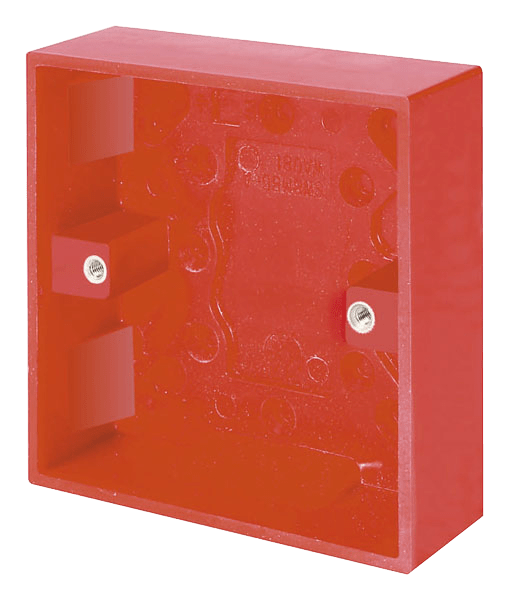 Click Essentials 1 Gang 25mm Red Pattress Back Box WA081RD
