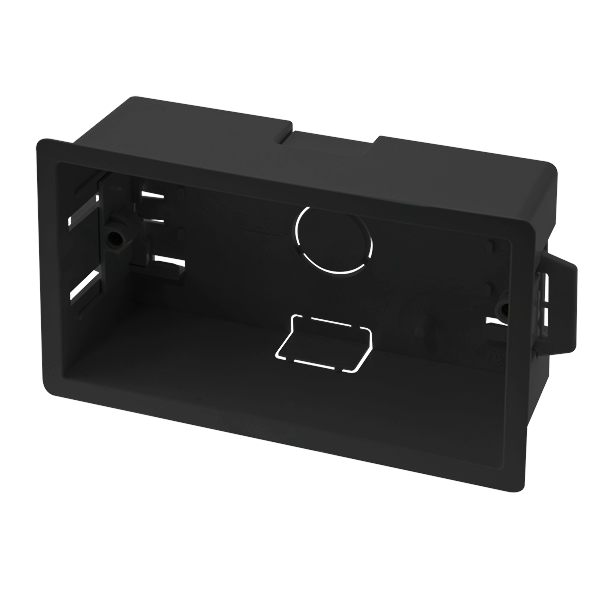Click Essentials 2 Gang 35mm Dry Lining Back Box Black WA088PBK