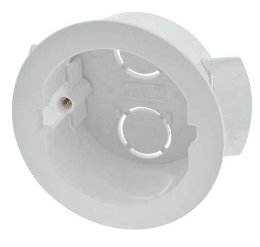 Click Essentials Round Ceiling 34mm Dry Lining Back Box WA108P