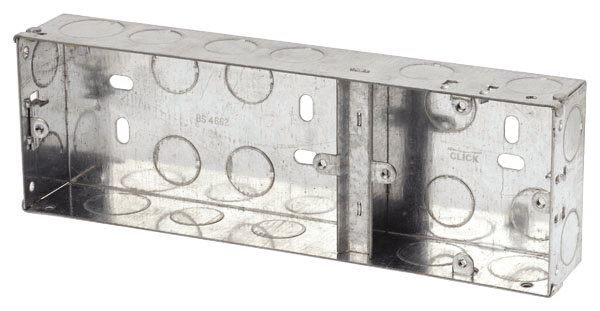 Click Essentials 1+2 Dual 35mm Metal Back Box for DECO Range WA375