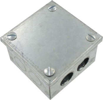 4 x 4 x 3" Galv Adaptable Box with Knock Outs