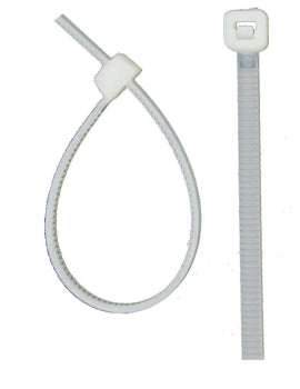 2.5 x 100mm Neutral Nylon Cable Ties 100 Pack