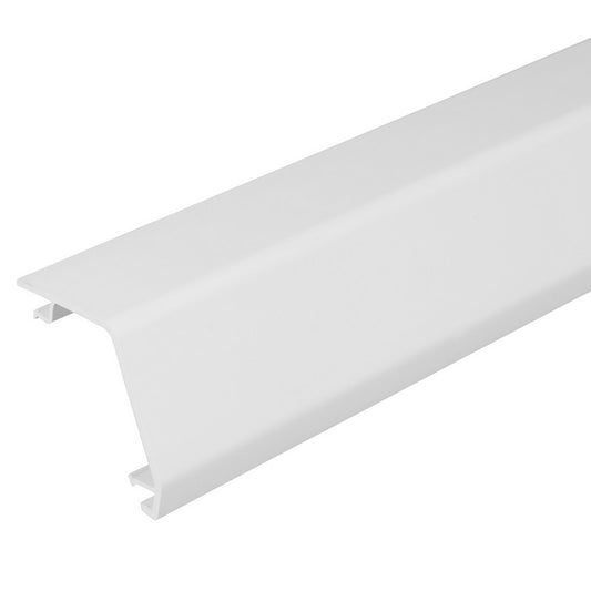 Bendex Chamfered Lid Top or Bottom for Dado & Skirting Trunking 3 Metre Length XT1TBWH