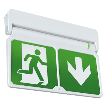 Ansell Adler Exit Sign Maintained / Non-Maintained Self Test Emergency White AADL/3M/W