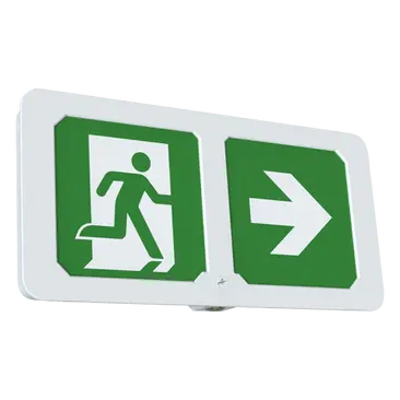 Ansell Adler IP65 Exit Box Maintained / Non Maintained LED Self Test Emergency White AADLSE/W