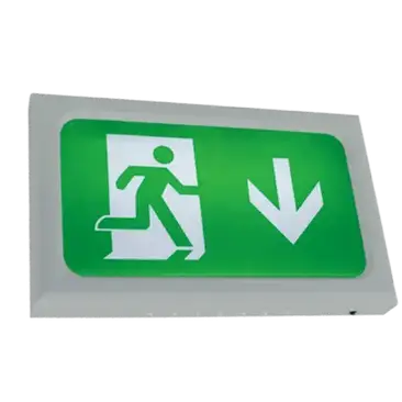 Ansell Encore Exit Box Maintained / Non-Maintained Lithium Self Test Emergency Silver Grey AENC/1/SG